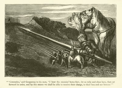 Illustration für die Werke von Rabelais von Gustave after Dore